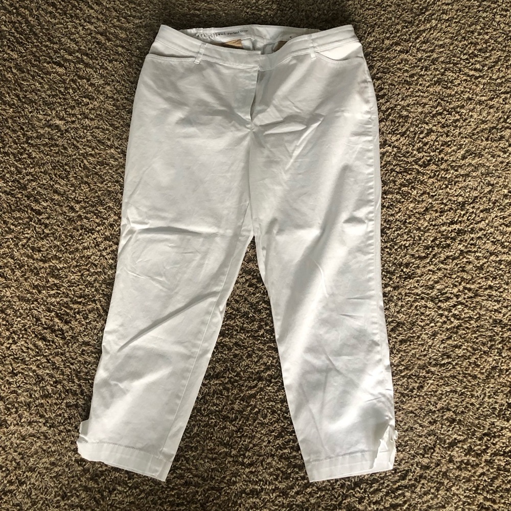 Plus size women’s white jeans from Talbots